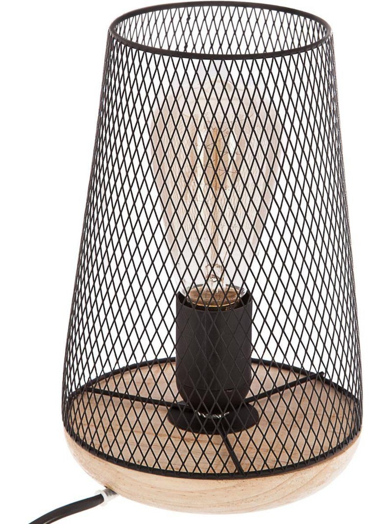 Lámpara zely gris h23cm Negro - Kiabi