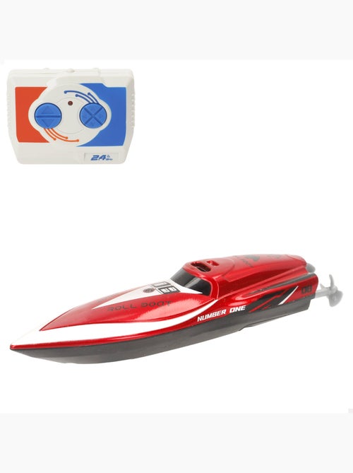 Lancha roja radiocontrol + 4 años speed&go - Kiabi