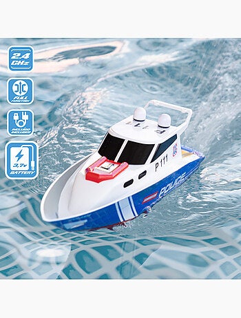 Lancha teledirigida policía 36 cm racing boat