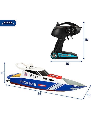 Lancha teledirigida policía 36 cm racing boat