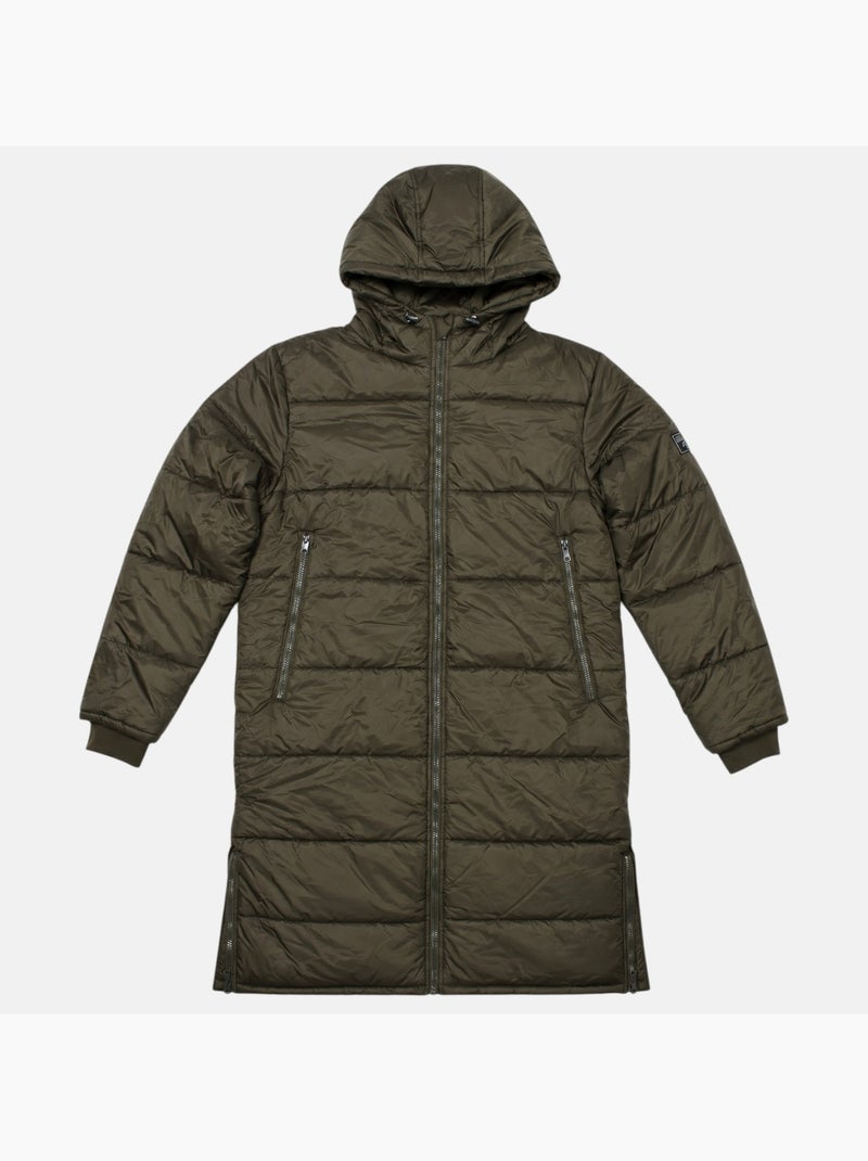 Lee cooper - abrigo largo acolchado de hombre Caqui - Kiabi