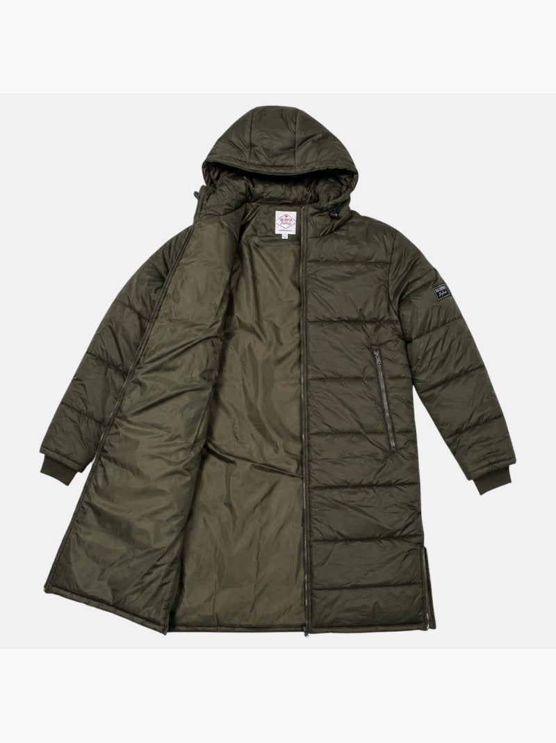 Lee cooper - abrigo largo acolchado de hombre Caqui - Kiabi