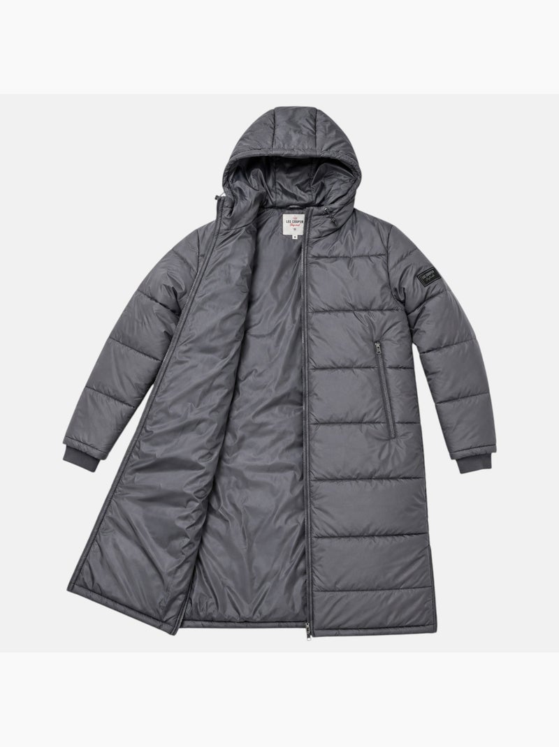 Lee cooper - abrigo largo acolchado de hombre Gris - Kiabi