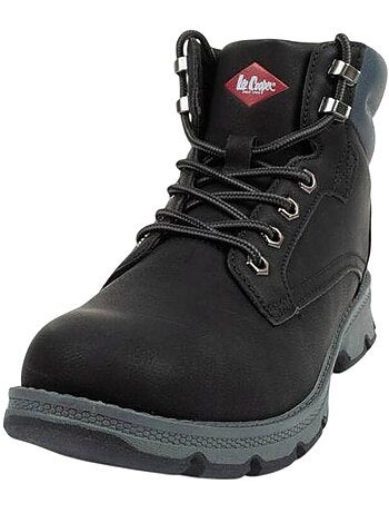 Lee Cooper - Botas a los Tobillos de Pieles Ecológicas Diseño Logotipos para Hombre