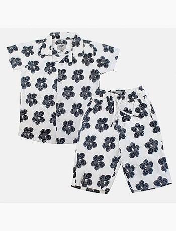 Lee Cooper - Camisa de manga corta y pantalones cortos a juego