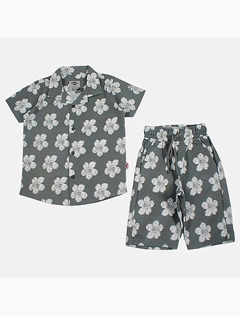Lee Cooper - Camisa de manga corta y pantalones cortos a juego