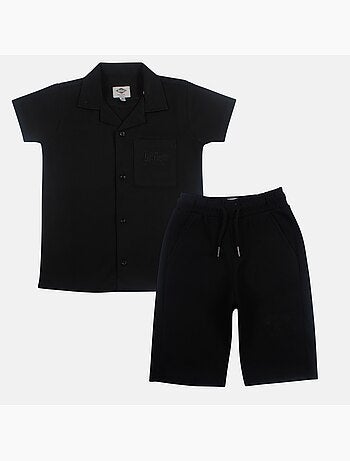 Lee Cooper - Camisa de manga corta y pantalones cortos a juego