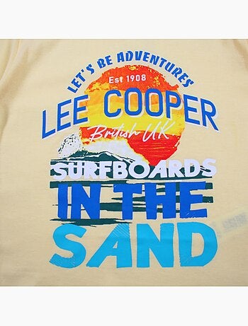 Lee Cooper - Camiseta de manga corta para niño con diseño colorido