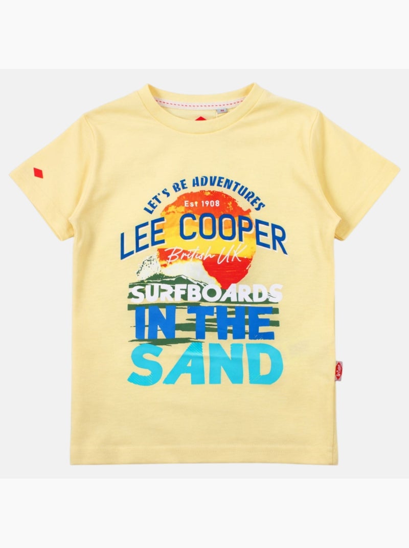 Lee Cooper - Camiseta de manga corta para niño con diseño colorido Amarillo - Kiabi