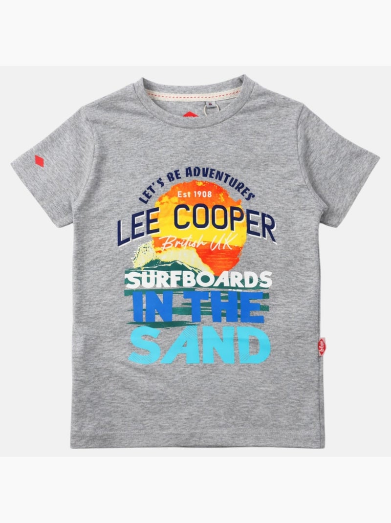 Lee Cooper - Camiseta de manga corta para niño con diseño colorido Gris - Kiabi