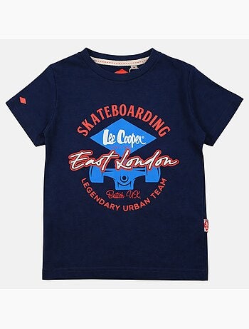 Lee Cooper - Camiseta de manga corta para niño con estampado