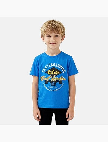 Lee Cooper - Camiseta de manga corta para niño con estampado