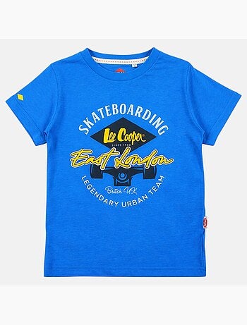 Lee Cooper - Camiseta de manga corta para niño con estampado