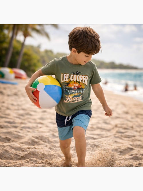 Lee Cooper - Camiseta de manga corta para niño con estampado playero - Kiabi