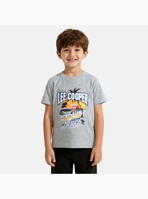 Lee Cooper - Camiseta de manga corta para niño con estampado playero - Kiabi