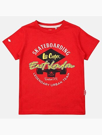 Lee Cooper - Camiseta de manga corta para niño con estampado