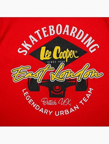 Lee Cooper - Camiseta de manga corta para niño con estampado
