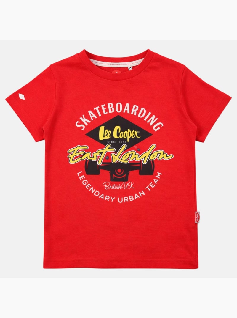 Lee Cooper - Camiseta de manga corta para niño con estampado Rojo - Kiabi