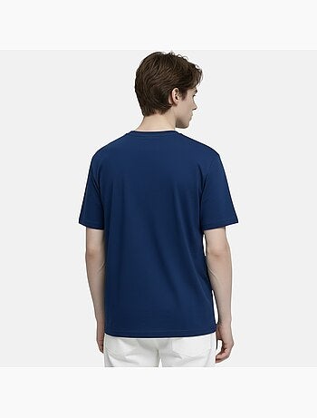 Lee Cooper - Camiseta hombre azul marino manga corta con logo embossado