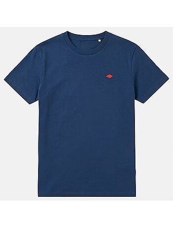 Lee Cooper - Camiseta hombre azul marino manga corta cuello redondo