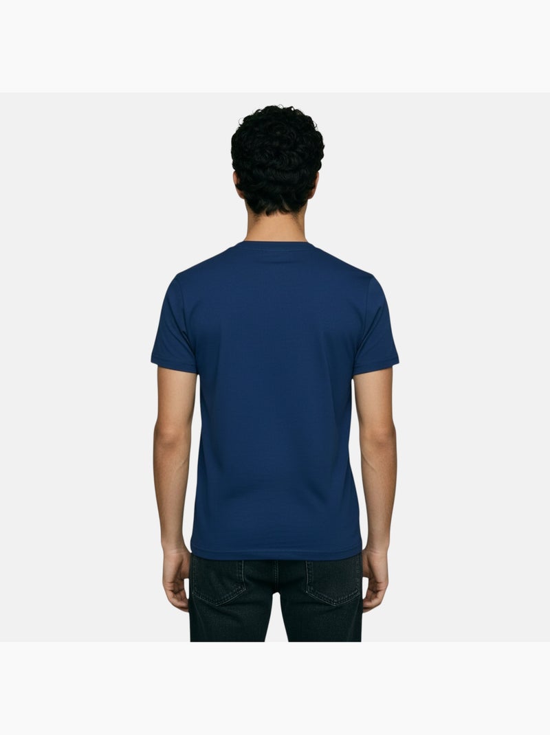 Lee Cooper - Camiseta hombre azul marino manga corta cuello redondo Azul marino - Kiabi
