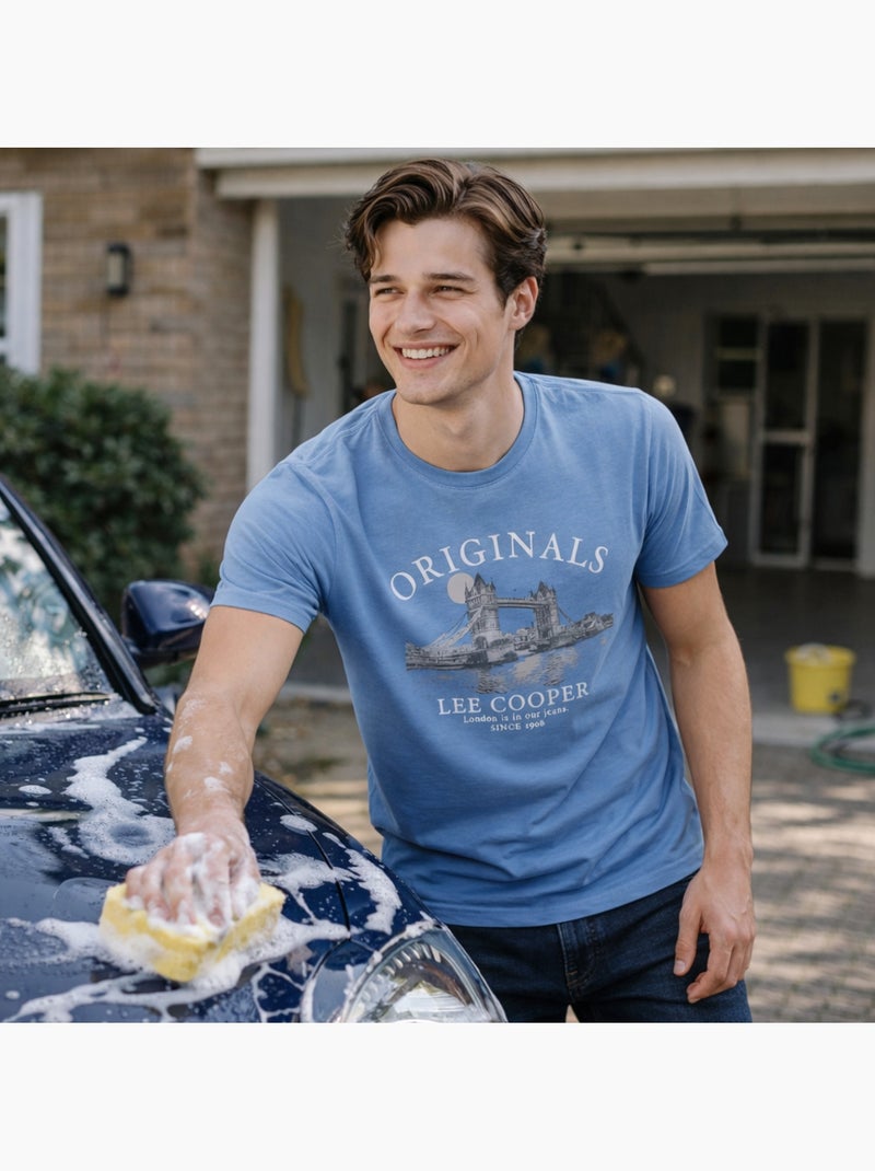 Lee Cooper - Camiseta hombre Azul - Kiabi