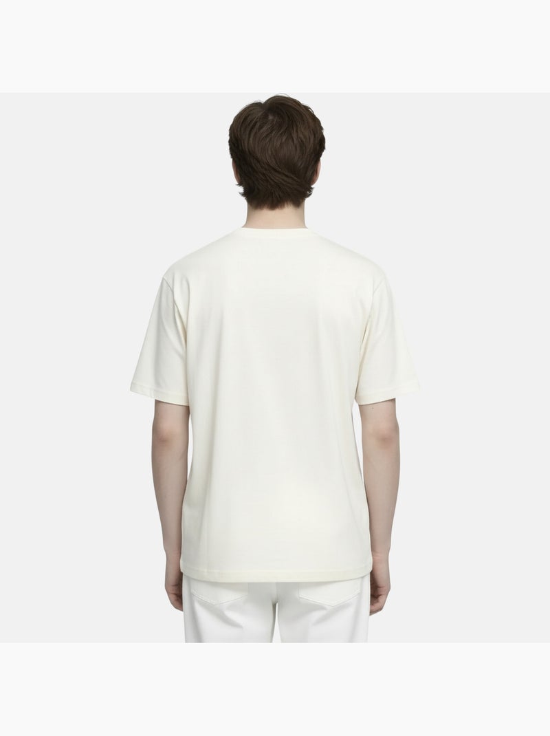 Lee Cooper - Camiseta hombre blanco manga corta con logo embossado Blanco - Kiabi