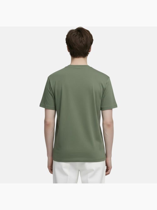 Lee Cooper - Camiseta hombre caqui manga corta con logo embossado - Kiabi
