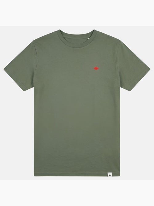 Lee Cooper - Camiseta hombre caqui manga corta cuello redondo - Kiabi