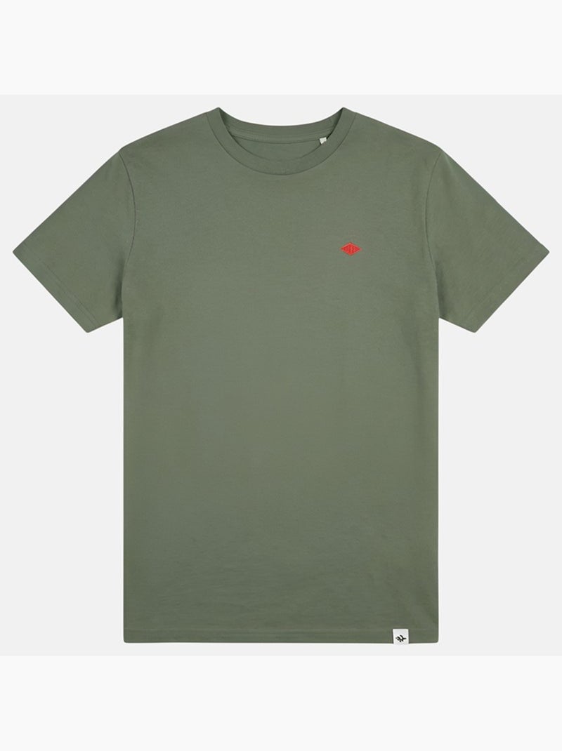 Lee Cooper - Camiseta hombre caqui manga corta cuello redondo Verde - Kiabi