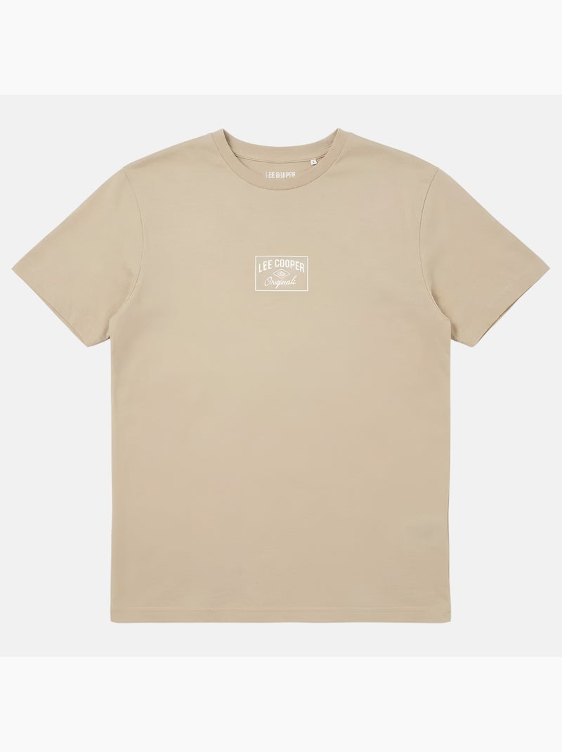 Lee Cooper - Camiseta hombre de manga Beige - Kiabi