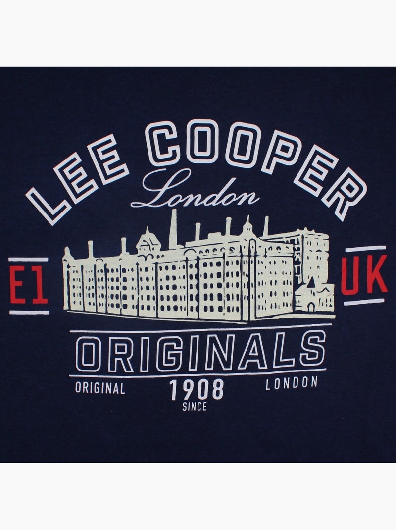 Lee Cooper - Camiseta hombre  de manga corta Azul marino - Kiabi