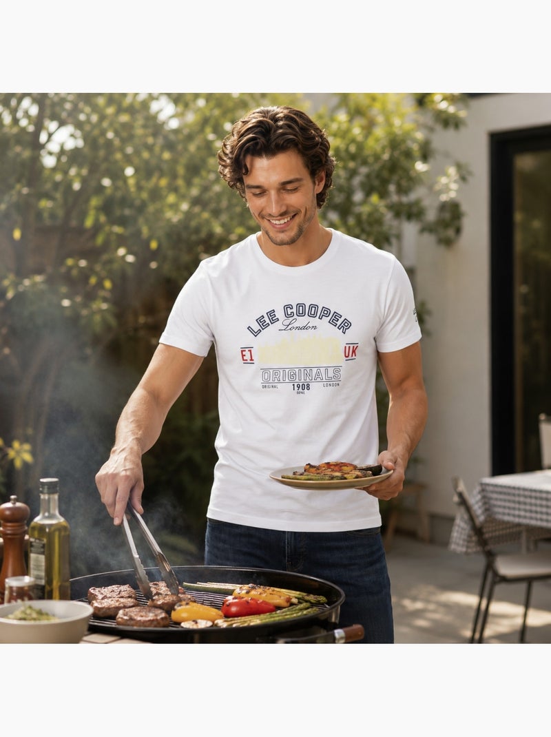 Lee Cooper - Camiseta hombre  de manga corta Blanco - Kiabi