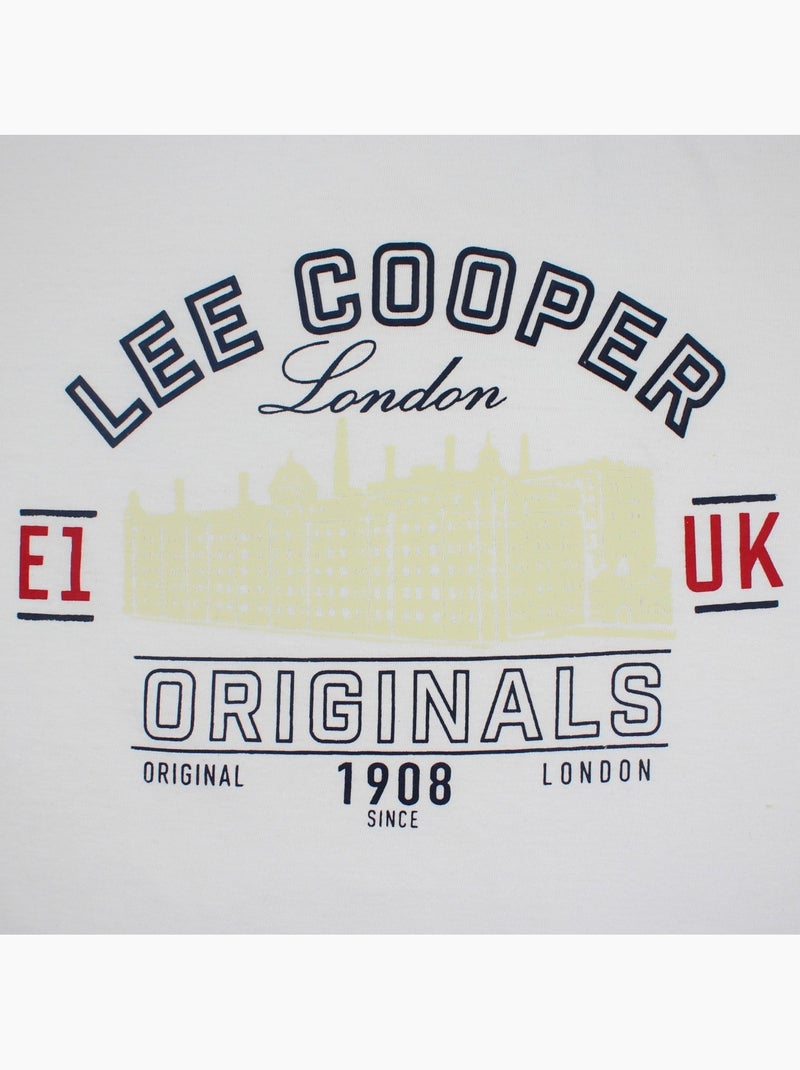 Lee Cooper - Camiseta hombre  de manga corta Blanco - Kiabi
