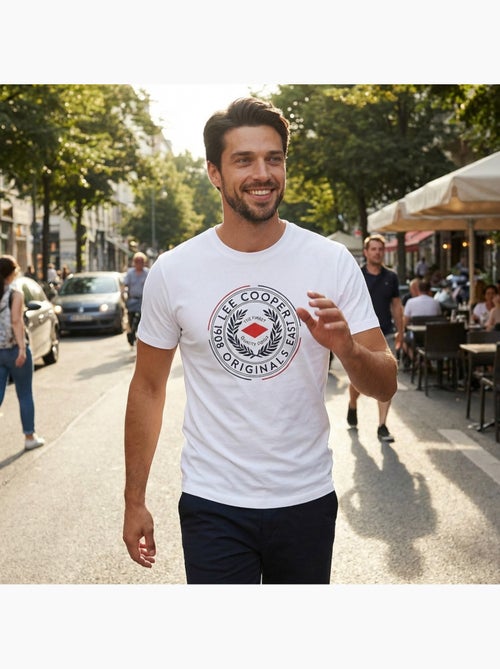 Lee Cooper - Camiseta hombre de manga corta - Kiabi Lee Cooper - Camiseta hombre de manga corta - Kiabi