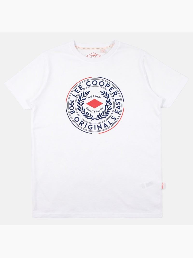 Lee Cooper - Camiseta hombre  de manga corta Blanco - Kiabi