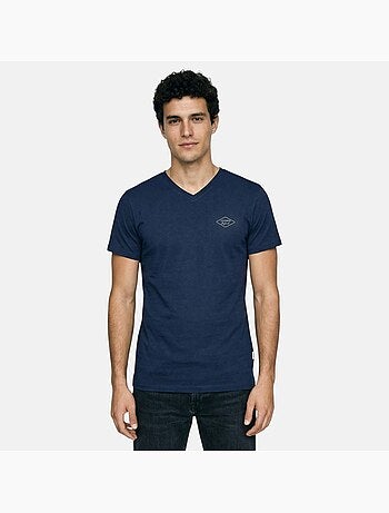 Lee Cooper - Camiseta hombre de manga corta con cuello en V