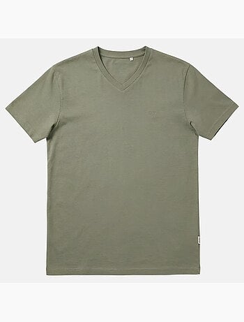 Lee Cooper - Camiseta hombre de manga corta con cuello en V