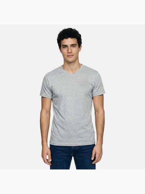 Lee Cooper - Camiseta hombre de manga corta con cuello en V - Kiabi