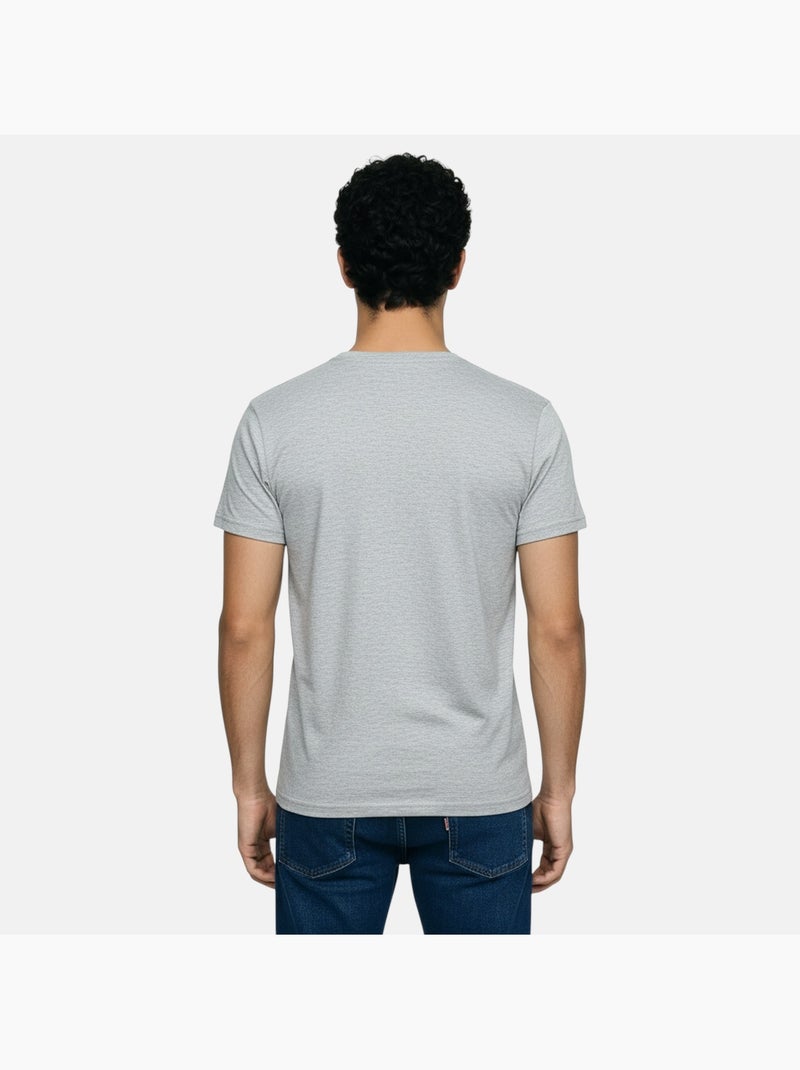 Lee Cooper - Camiseta hombre de manga corta con cuello en V Gris - Kiabi