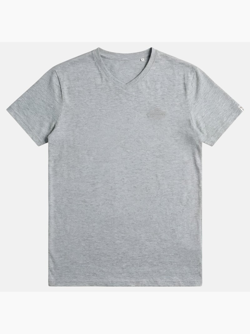 Lee Cooper - Camiseta hombre de manga corta con cuello en V Gris - Kiabi