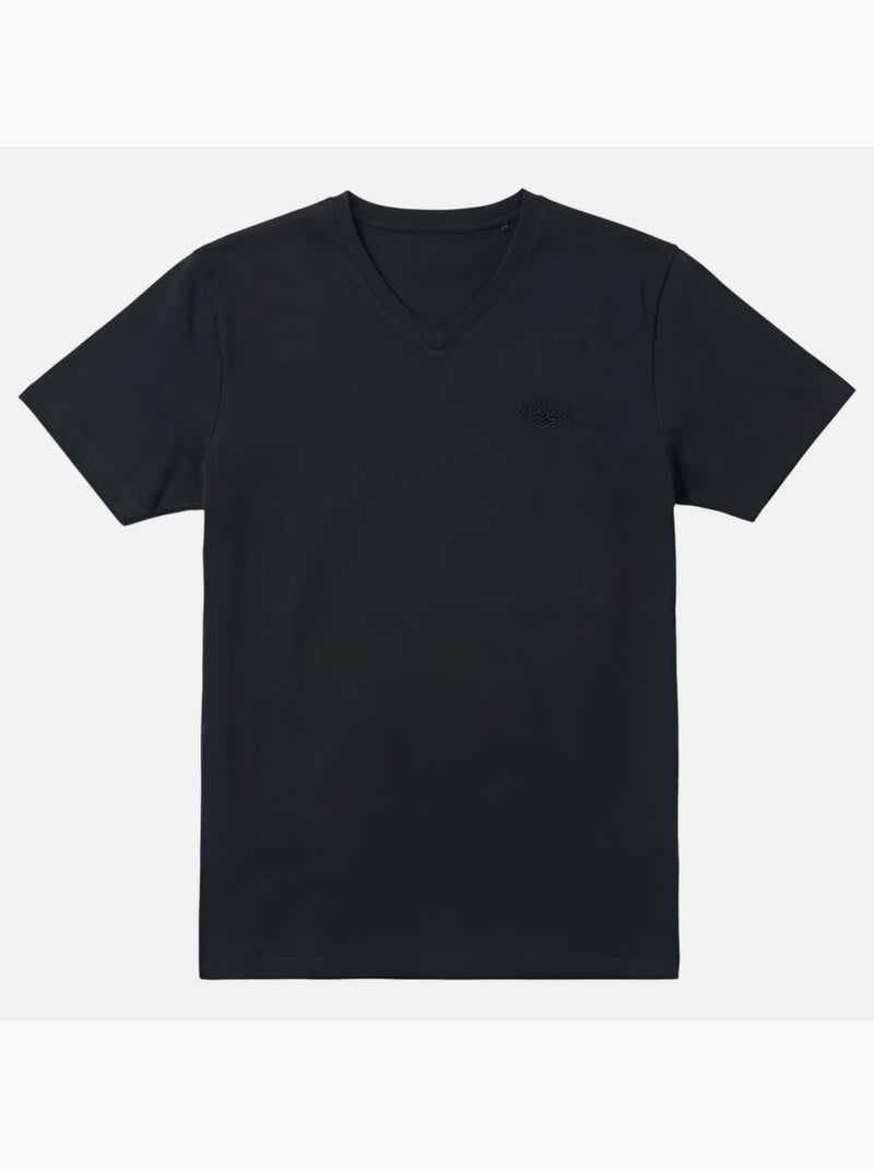 Lee Cooper - Camiseta hombre de manga corta con cuello en V Negro - Kiabi