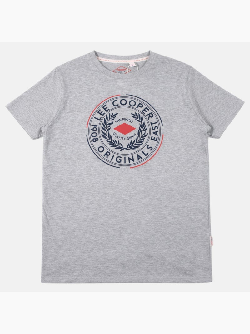 Lee Cooper - Camiseta hombre  de manga corta Gris - Kiabi