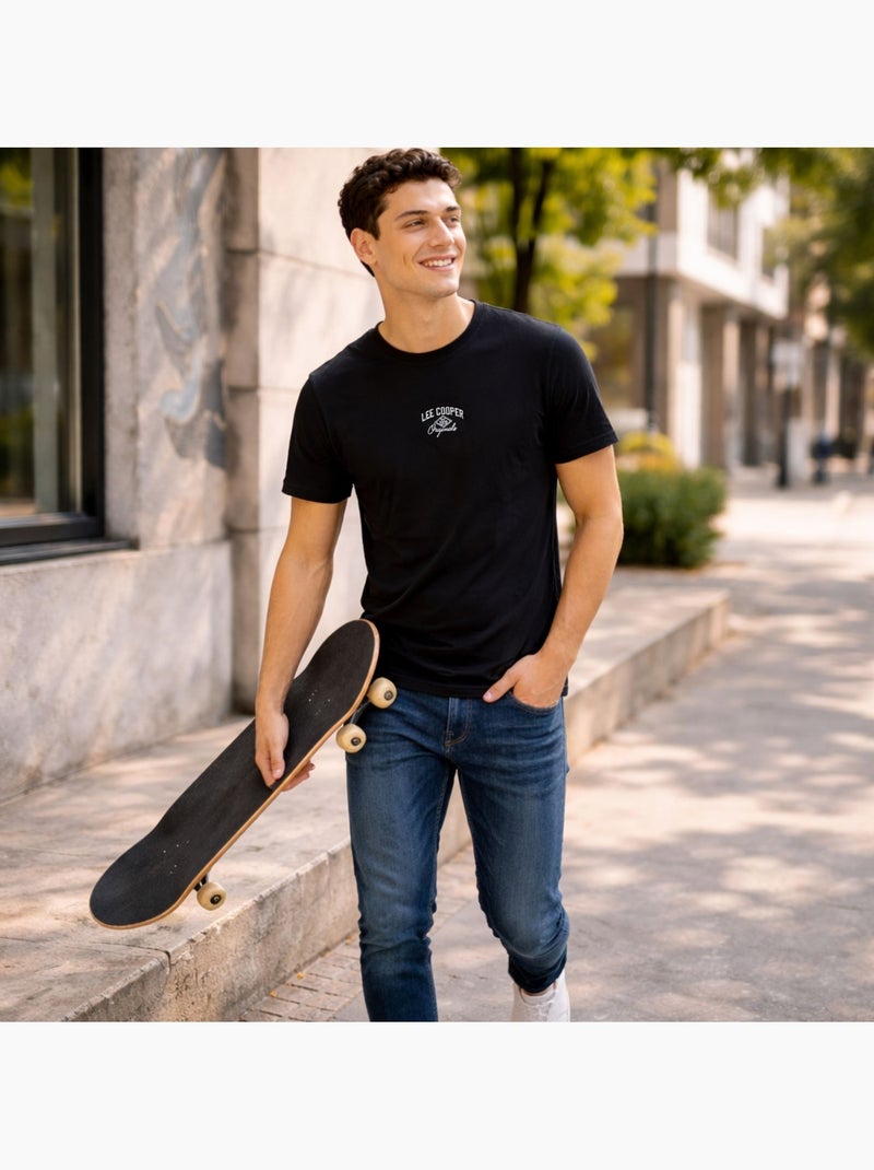 Lee Cooper - Camiseta hombre  de manga corta Negro - Kiabi