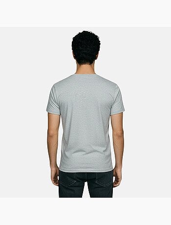 Lee Cooper - Camiseta hombre gris manga corta cuello redondo