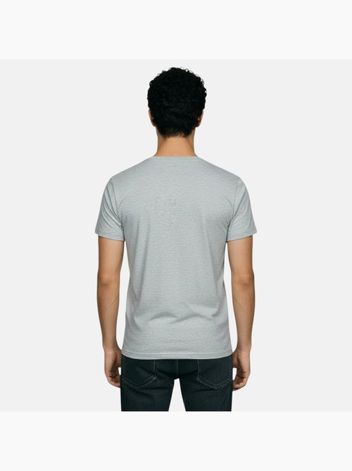 Lee Cooper - Camiseta hombre gris manga corta cuello redondo - Kiabi