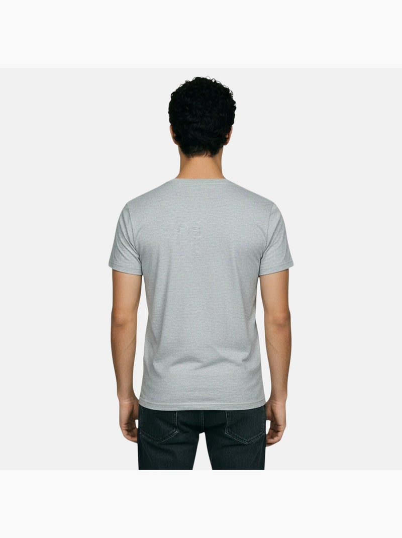 Lee Cooper - Camiseta hombre gris manga corta cuello redondo Gris - Kiabi