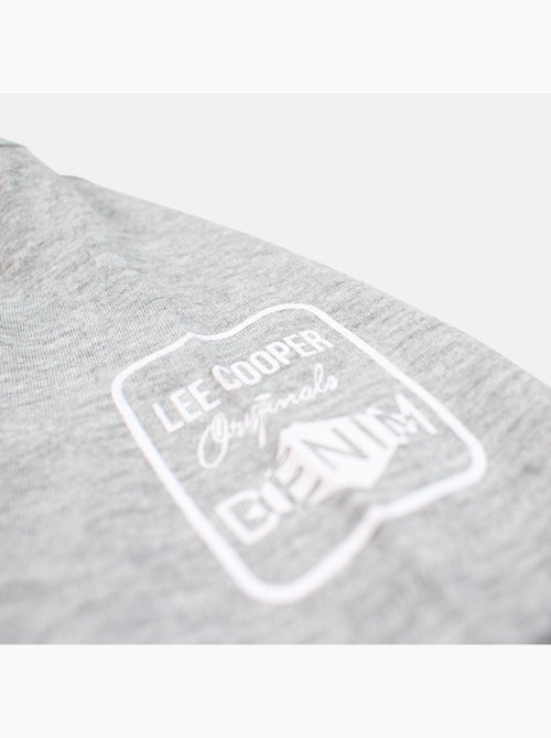 Lee Cooper - Camiseta hombre gris manga corta cuello redondo - Kiabi