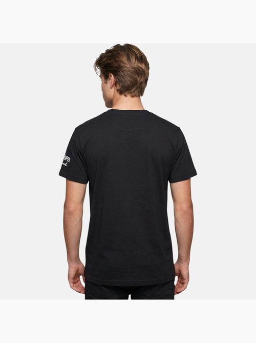 Lee Cooper - Camiseta hombre negro manga corta con bolsillo contrastado - Kiabi