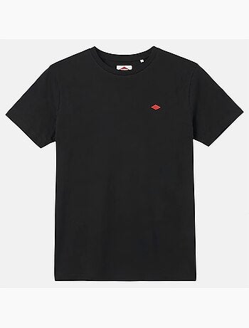 Lee Cooper - Camiseta hombre negro manga corta cuello redondo